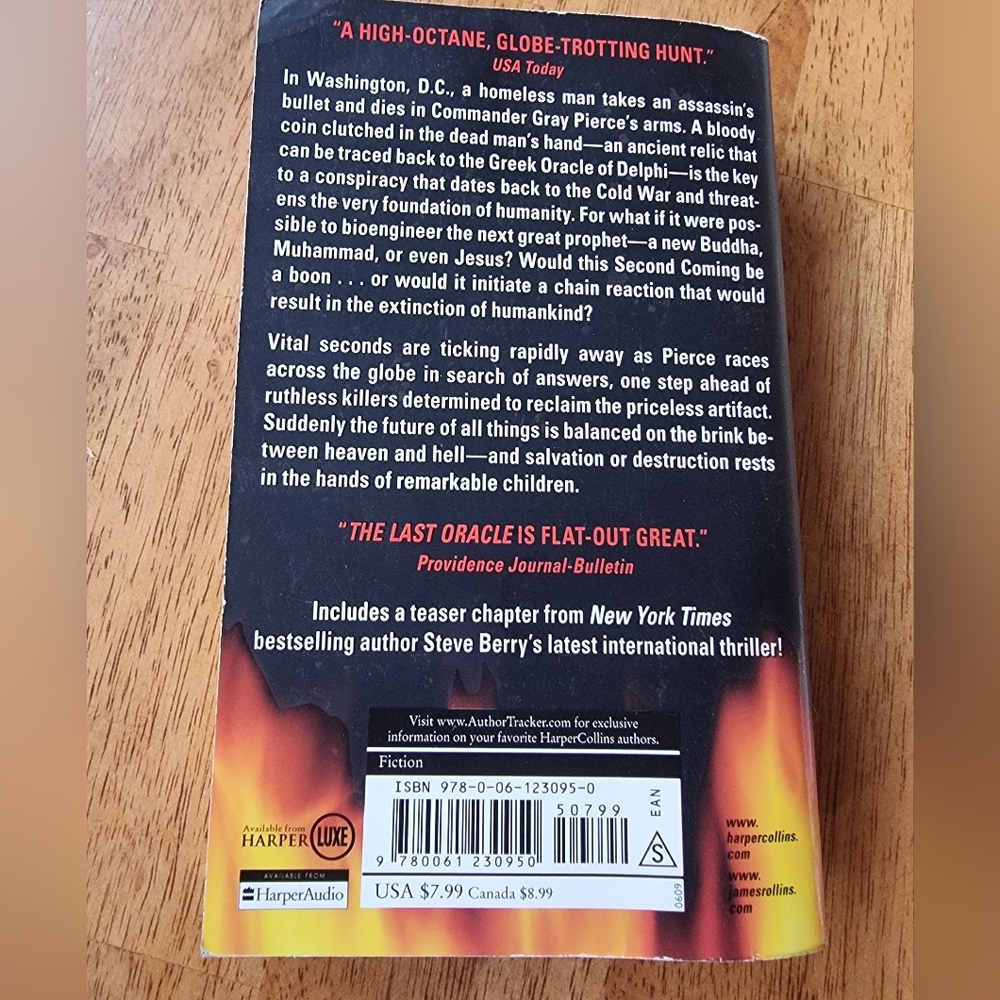 The Last Oracle Paperback Book 2009 - Picture 3 of 4